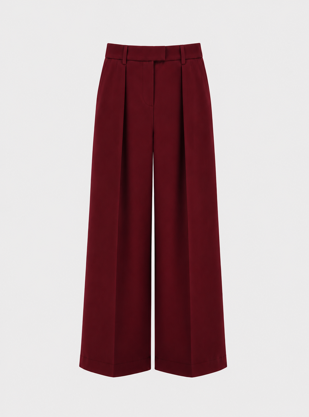 Pantalon évasé en velours - Bordeaux – vue 1 | Inès m.