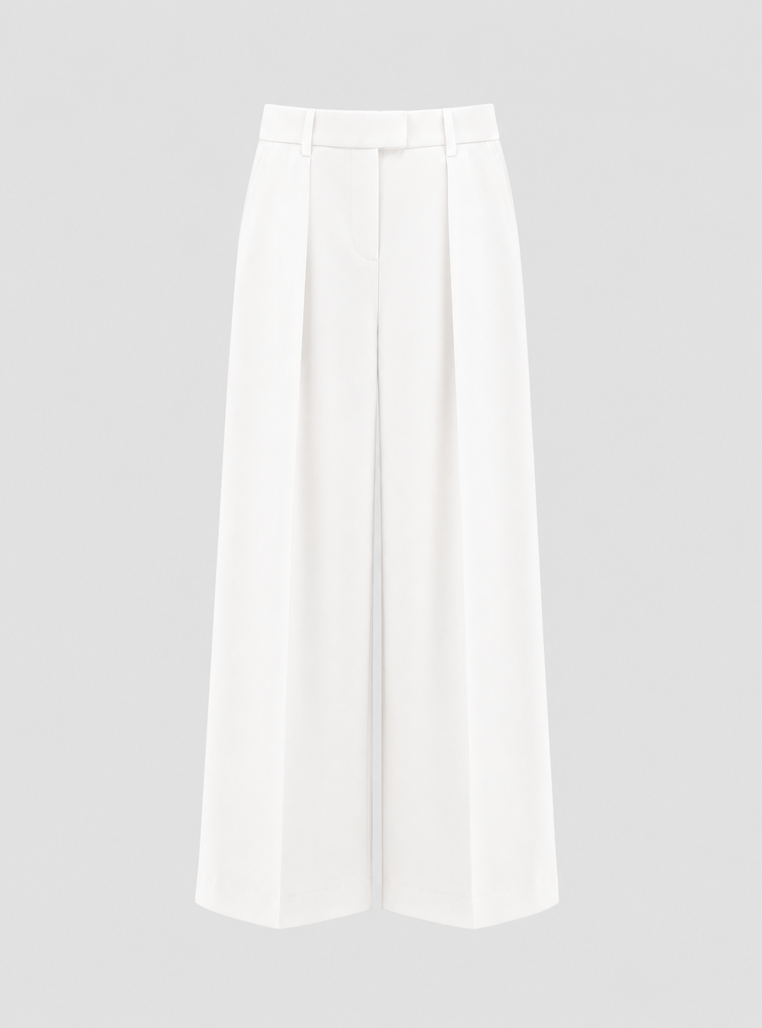 Pantalon évasé en velours - Blanc – vue 1 | Inès m.