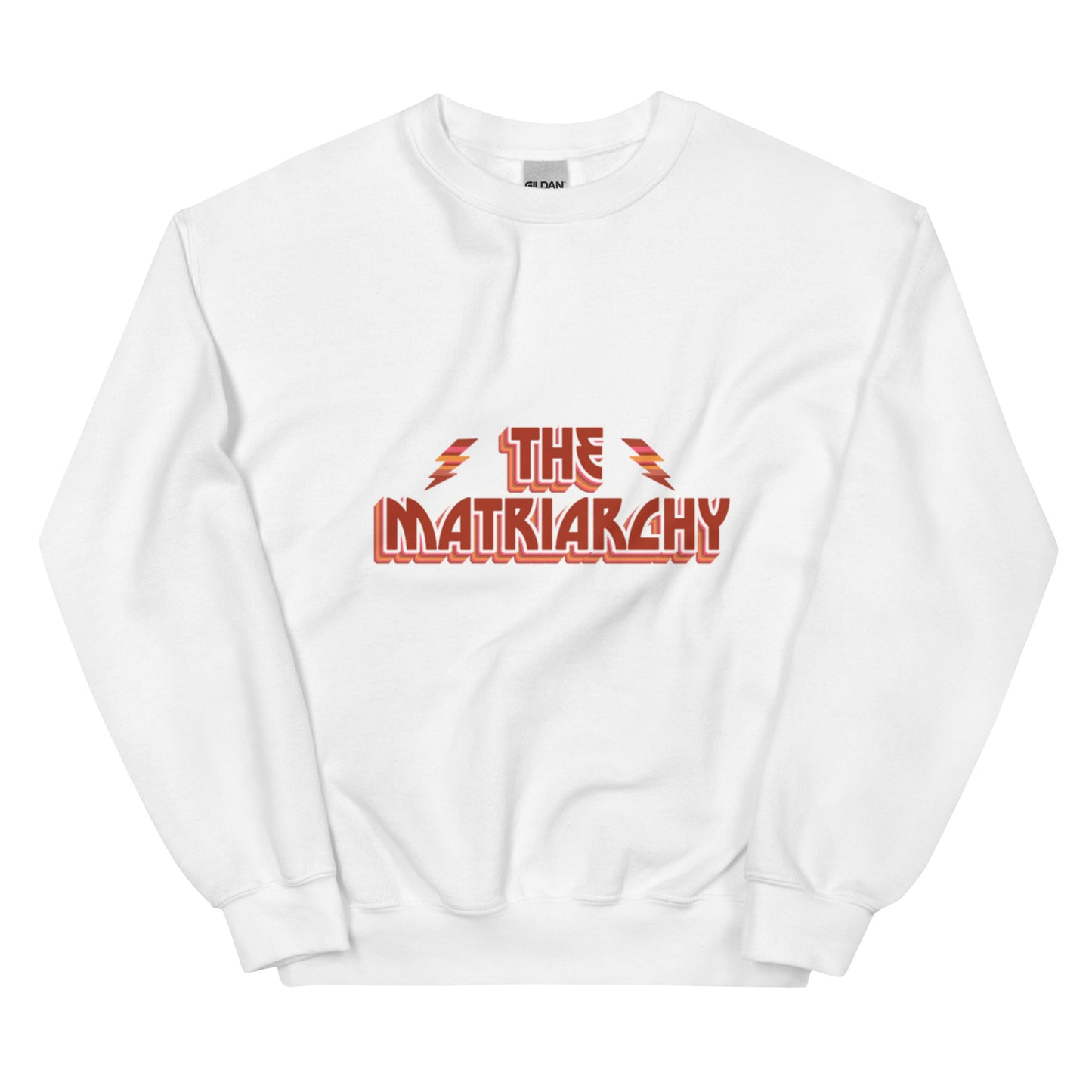 Sweat "The Matriarchy" blanc – vue de face | Inès m.