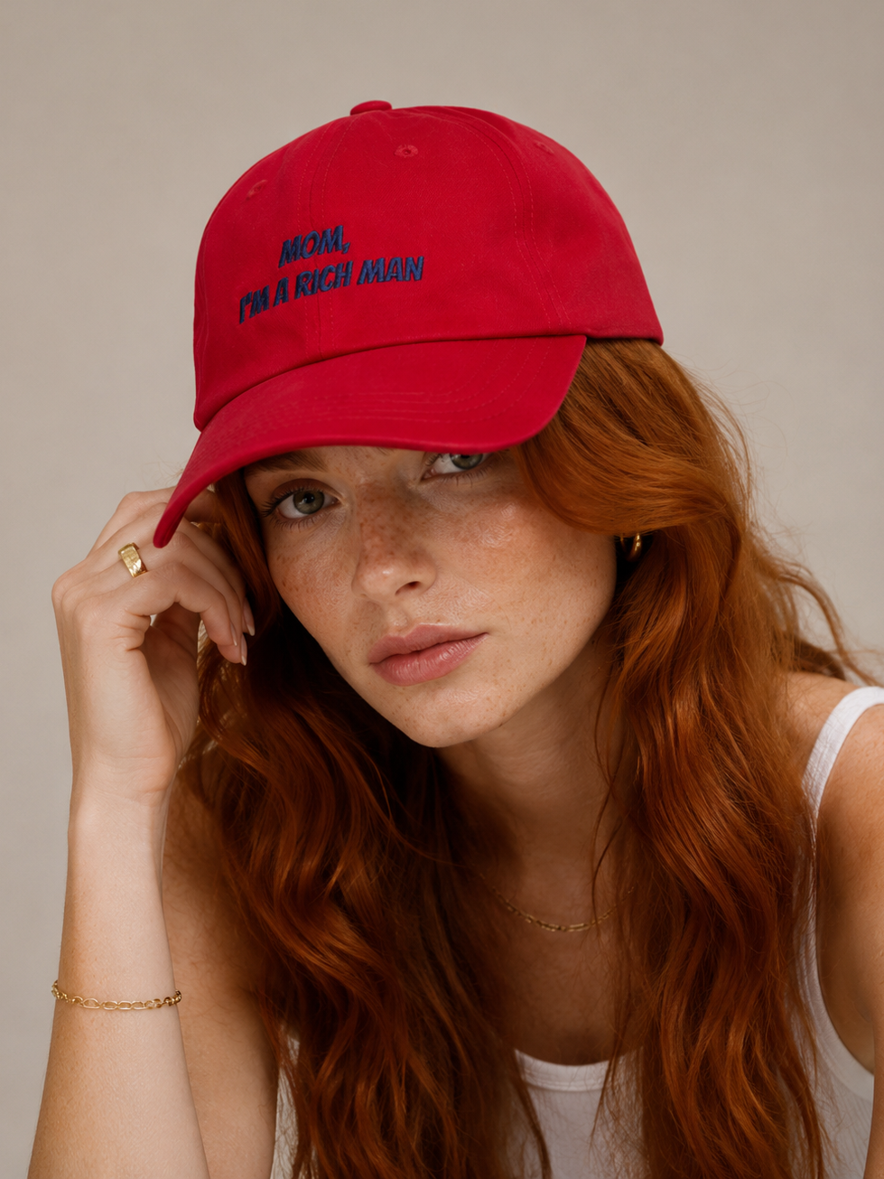 Casquette Mom, I'm a rich man – vue 3 | Inès m.