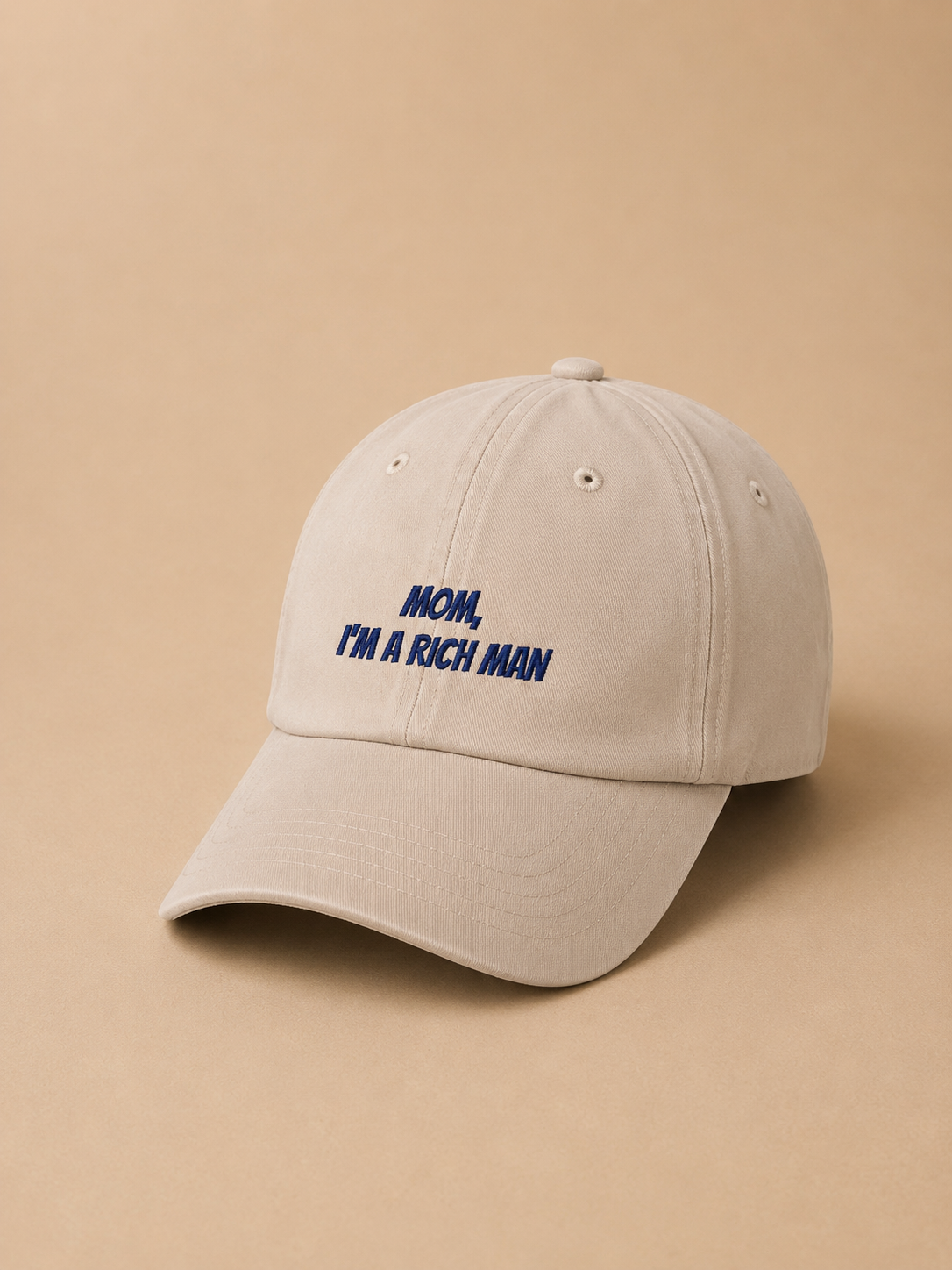 Casquette Mom, I'm a rich man – vue 5 | Inès m.