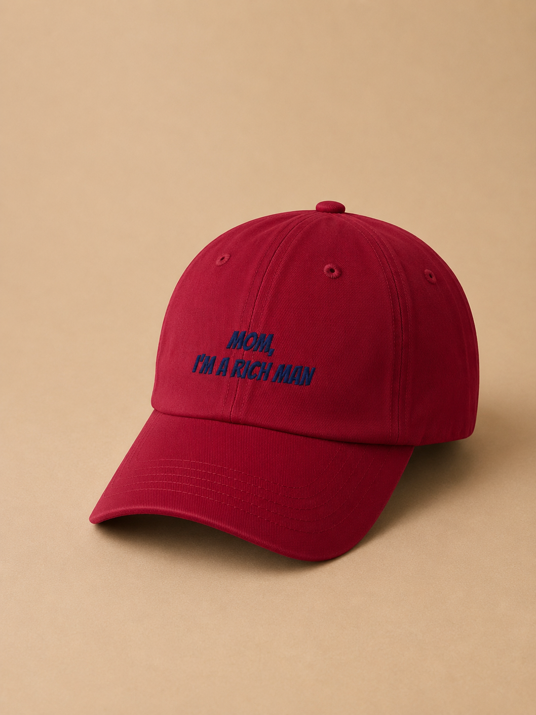 Casquette Mom, I'm a rich man – vue 4 | Inès m.