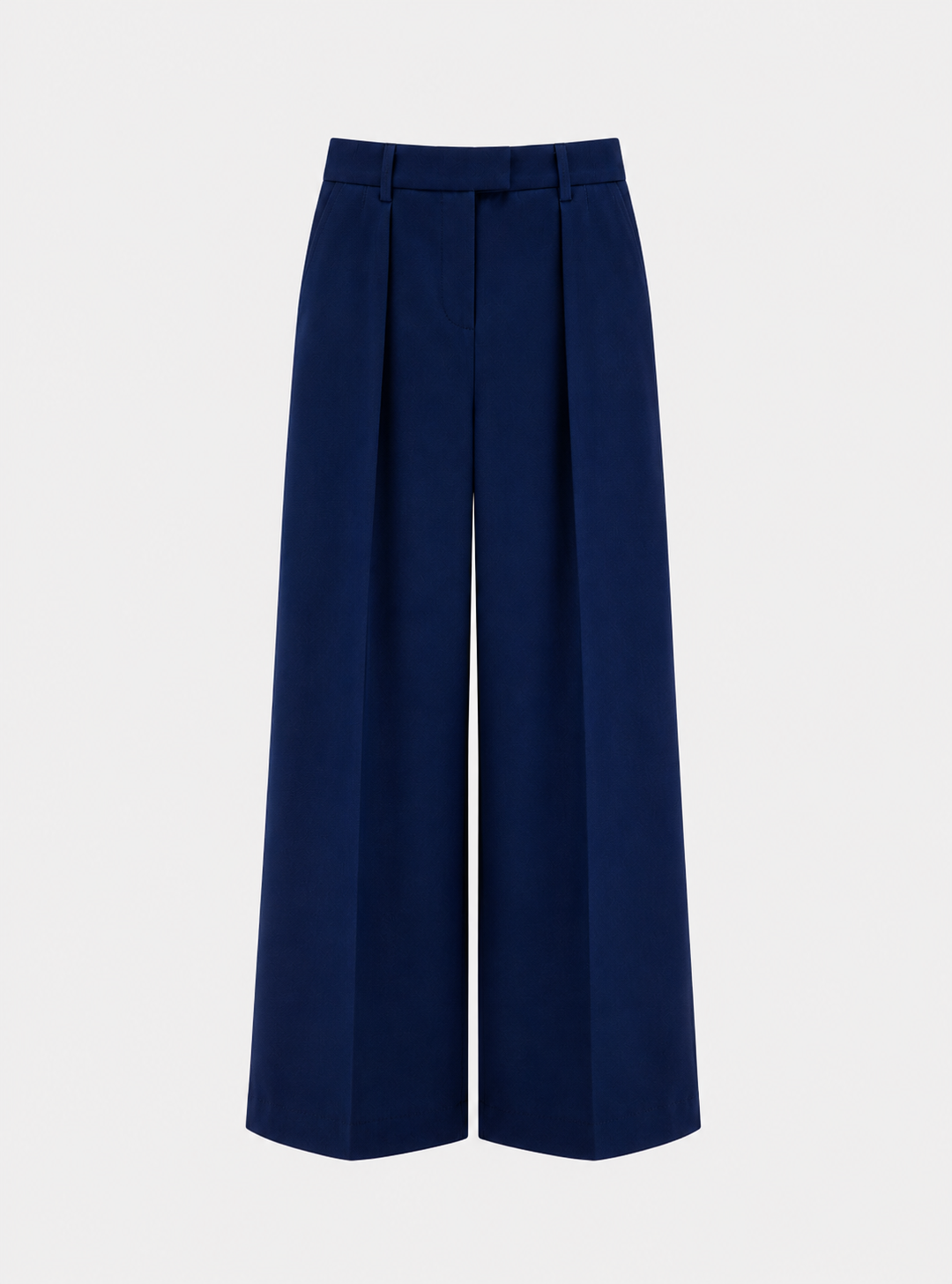 Pantalon évasé en velours - Bleu électrique – vue 3 | Inès m.