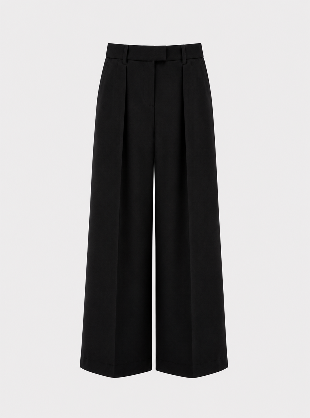 Pantalon évasé en velours - Noir – vue 1 | Inès m.