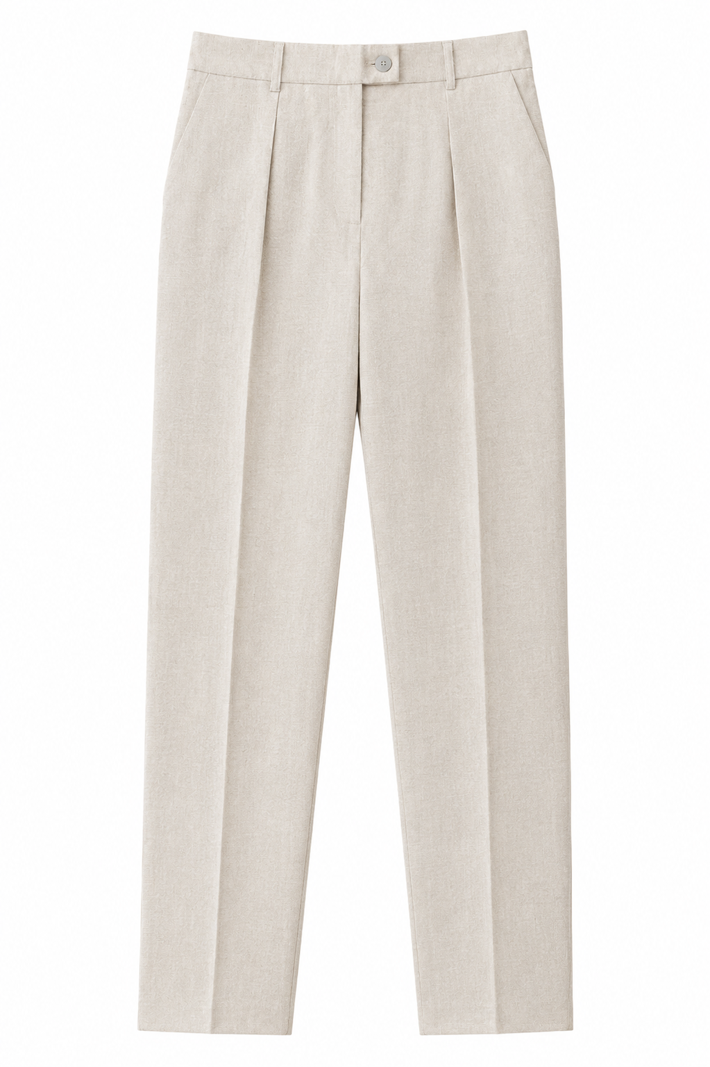 Pantalon en lin - Crème – vue 3 | Inès m.