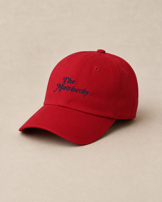Casquette “The Matriarchy” — Broderie bleue – vue 2 | Inès m.