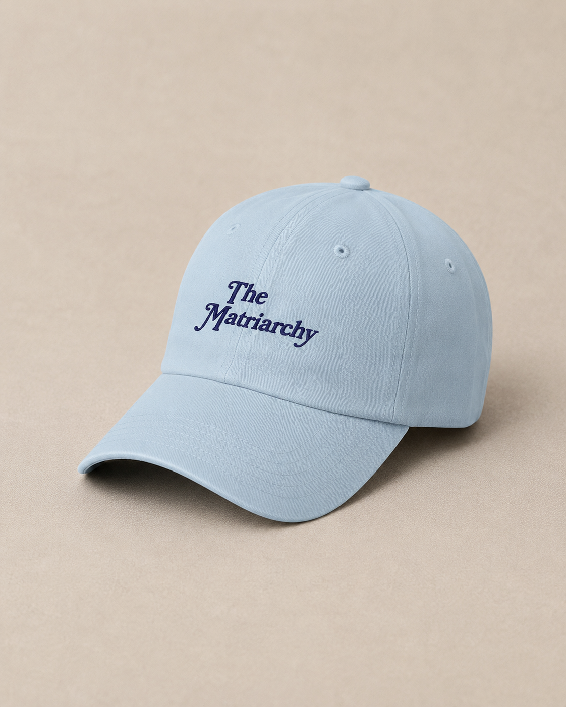 Casquette “The Matriarchy” — Broderie bleue – vue 4 | Inès m.