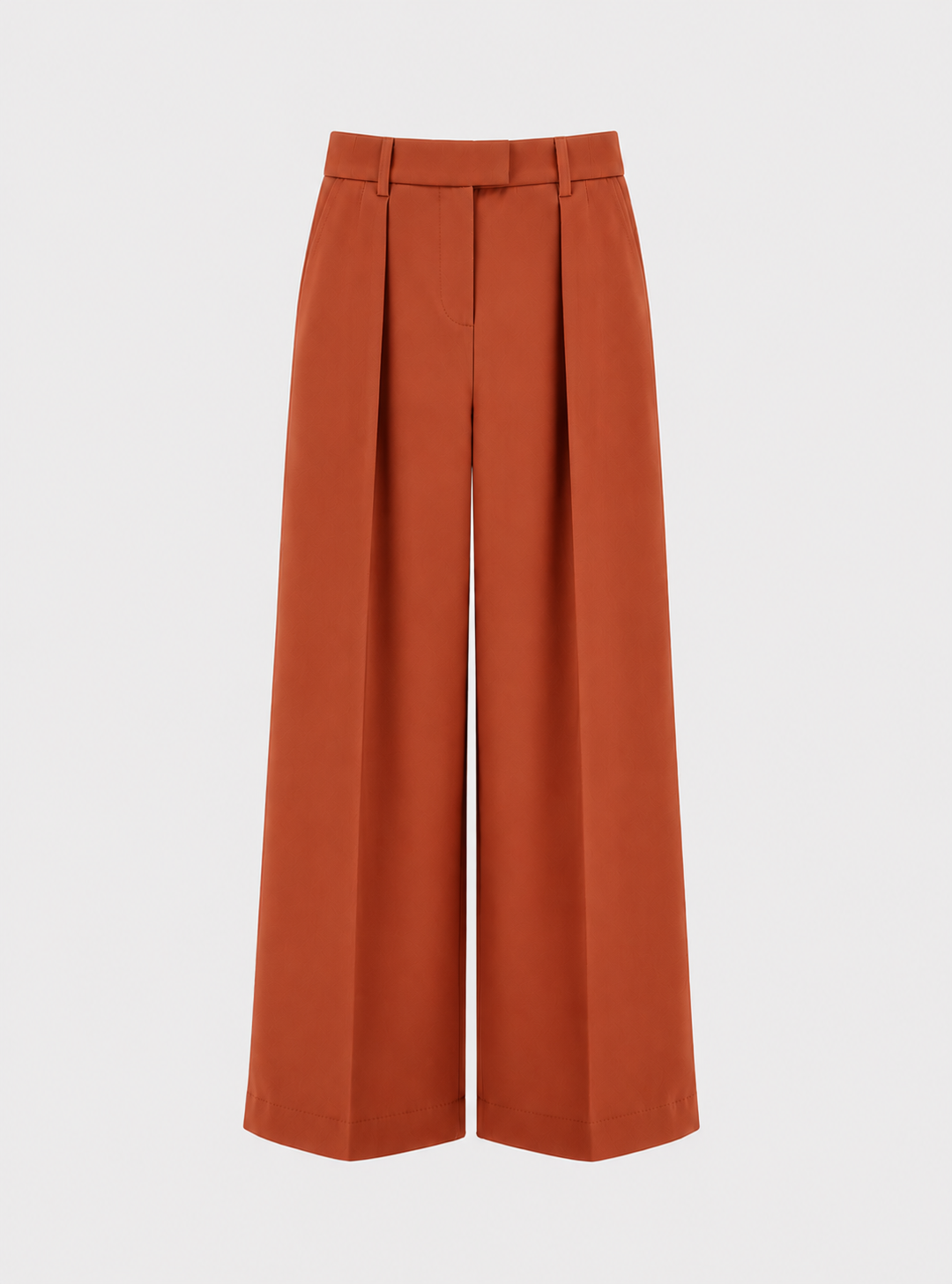 Pantalon évasé en velours - Terracotta – vue 1 | Inès m.