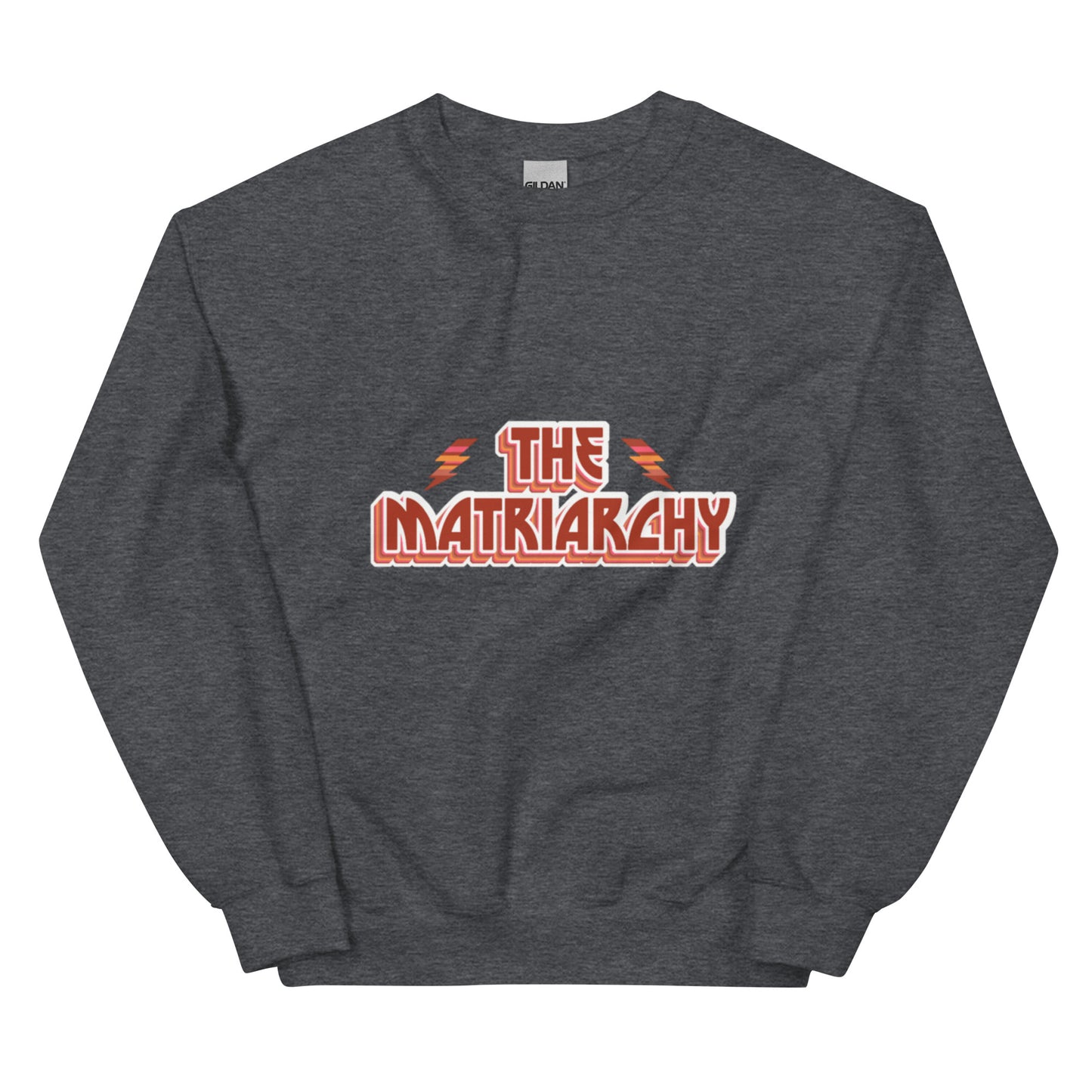 Sweat "The Matriarchy" gris anthracite – vue de face | Inès m.
