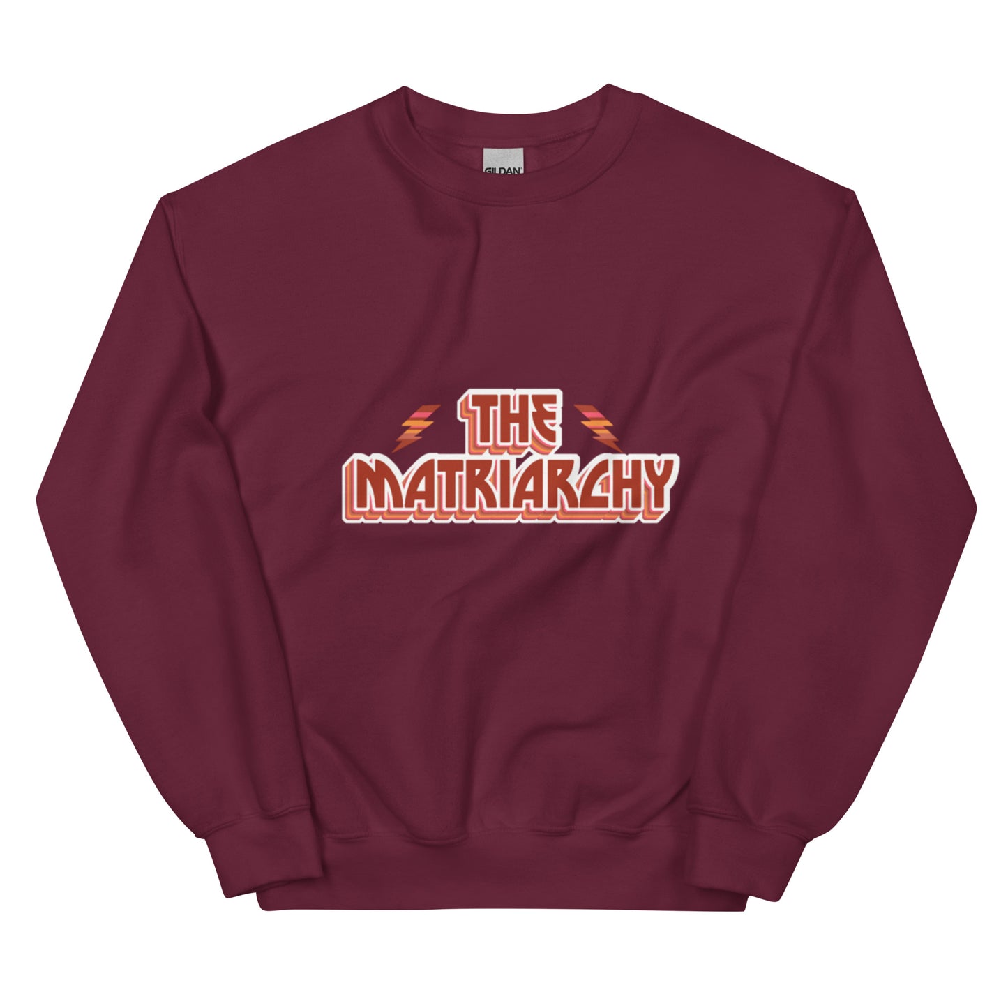 Sweat "The Matriarchy" bordeaux – vue de face | Inès m.
