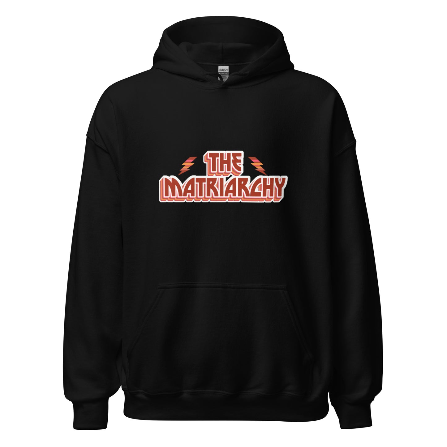 Hoodie "The Matriarchy" noir – vue de face | Inès m.