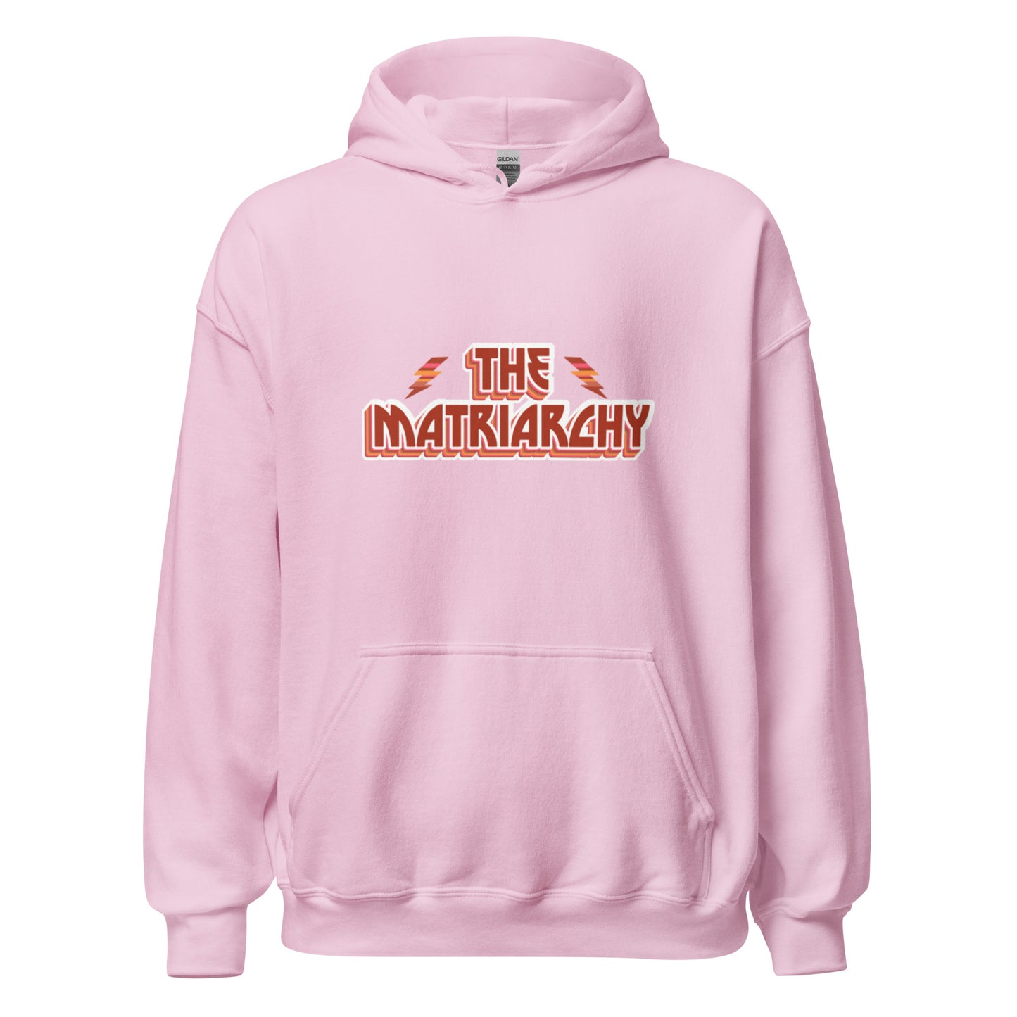 Hoodie "The Matriarchy" rose clair – vue de face | Inès m.