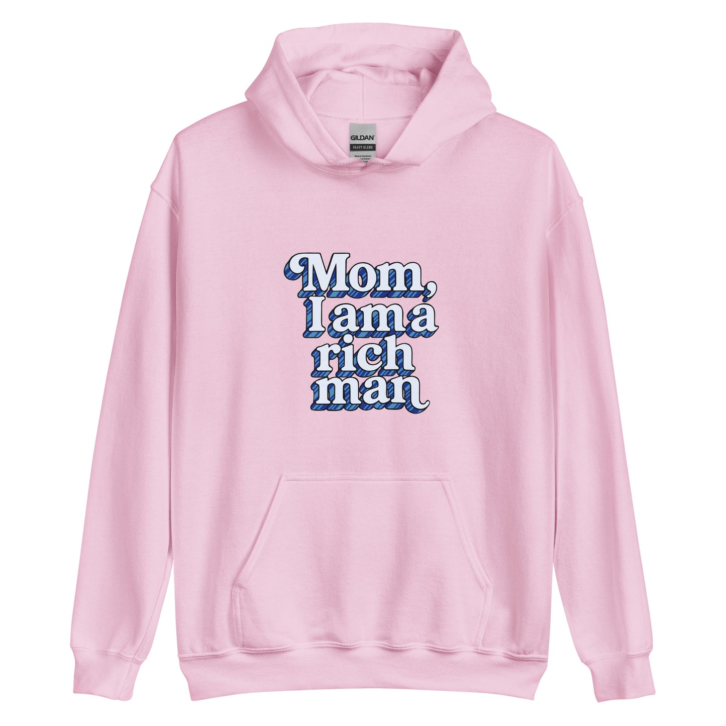 Sweat à capuche rose clair – vue de face | Inès m.