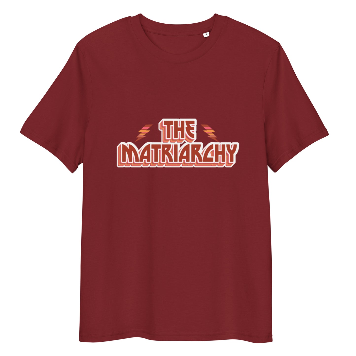 T-shirt "The Matriarchy" bordeaux – vue de face | Inès m.