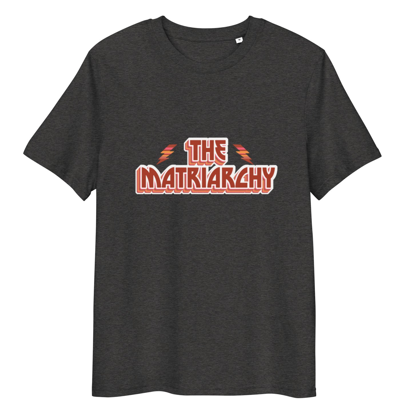 T-shirt "The Matriarchy" gris chiné – vue de face | Inès m.