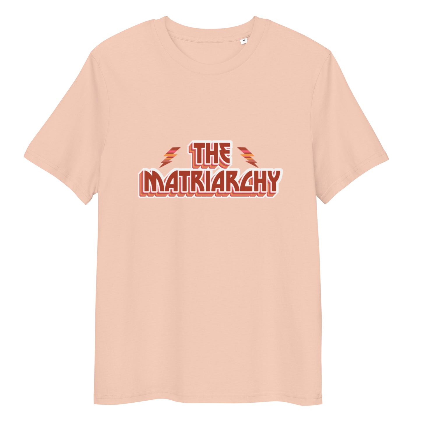 T-shirt "The Matriarchy" pêche – vue de face | Inès m.