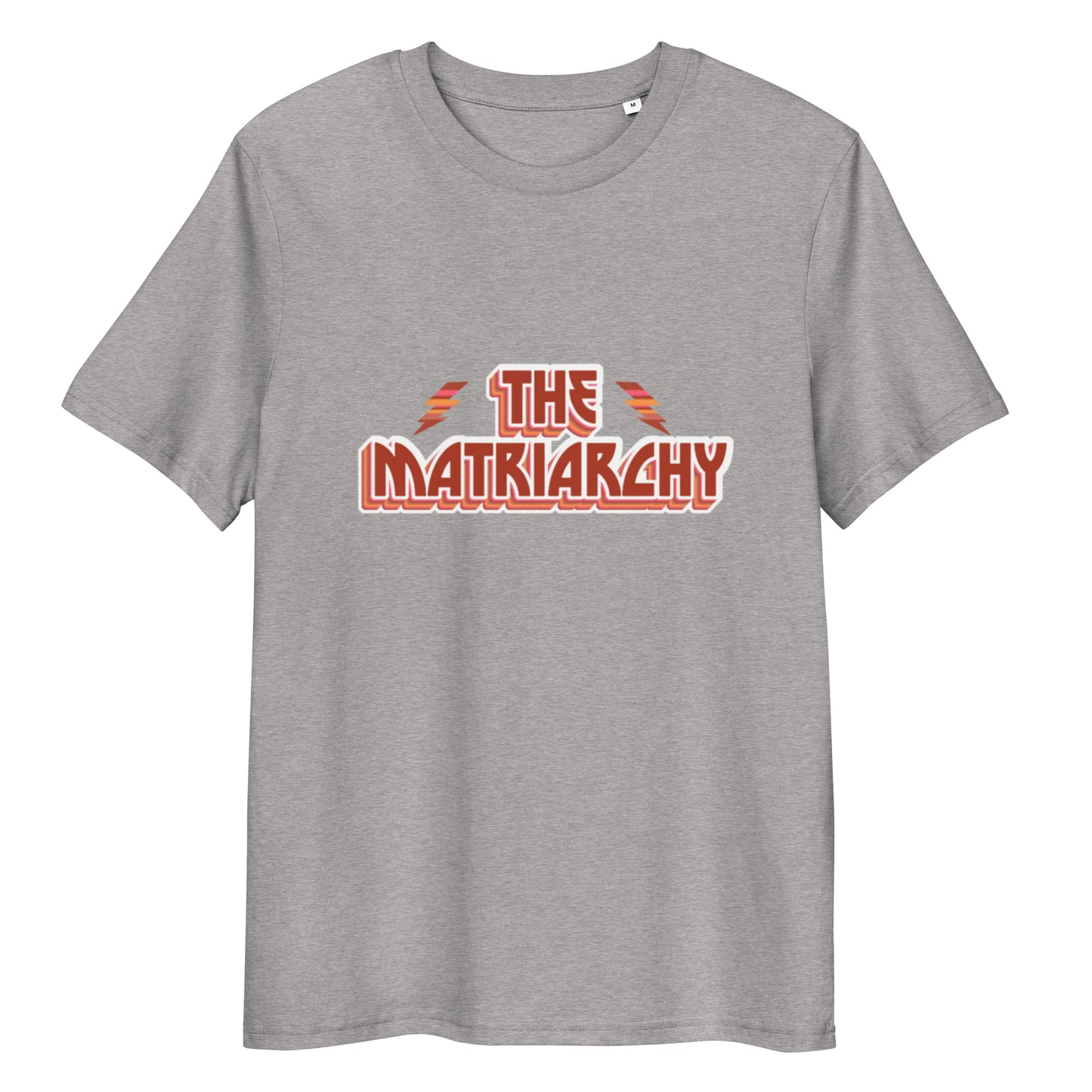 T-shirt "The Matriarchy" gris chiné – vue de face | Inès m.